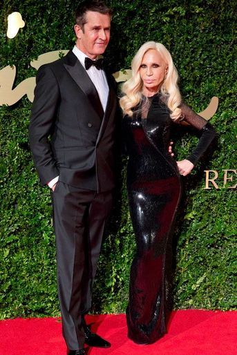 Rupert Everett et Donatella Versace