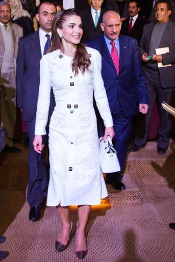 La reine Rania de Jordanie à Amman, le 14 décembre 2015