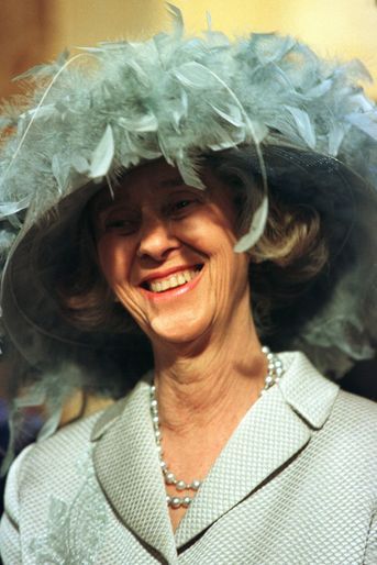L'ex-reine des Belges Fabiola, à Bruxelles le 4 décembre 1999