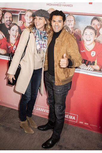 Mélissa Theuriau et Jamel Debbouze à l&#039;avant-première du film «Une belle équipe» à Paris le 3 décembre 2019