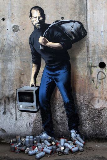 Trois œuvres de Banksy découvertes à Calais