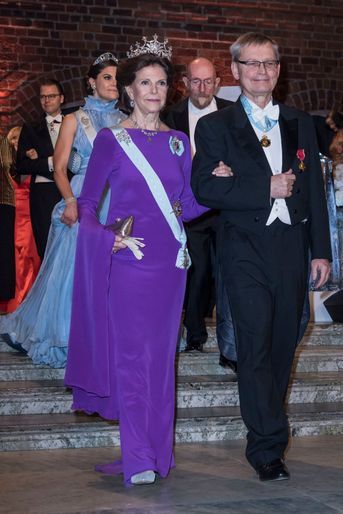 La reine Silvia et la princesse Victoria de Suède à Stockholm, le 10 décembre 2017