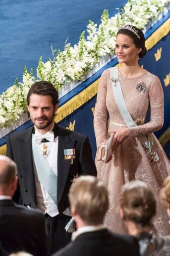 La princesse Sofia et le prince Carl Philip de Suède à Stockholm, le 10 décembre 2017