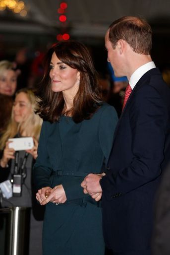 La duchesse de Cambridge Kate et le prince William à Londres, le 9 décembre 2015