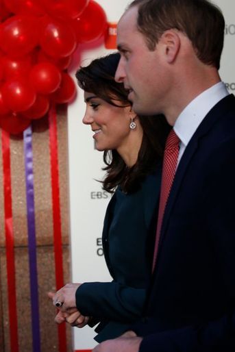 La duchesse de Cambridge Kate et le prince William à Londres, le 9 décembre 2015