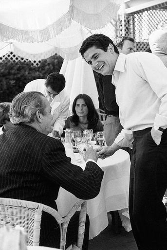 Claude Lelouch et Marcel Pagnol au Festival de Cannes, mai 1966