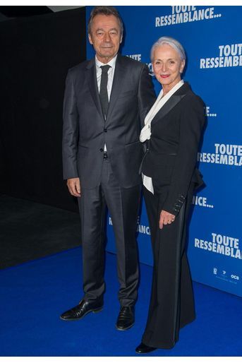Michel Denisot et sa femme Martine Patier lors de l&#039;avant-première du film &quot;Toute ressemblance...&quot; au cinéma UGC Ciné Cité Les Halles à Paris, le lundi 25 novembre 2019. 