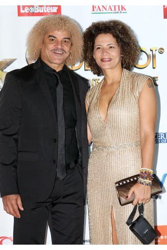 Carlos Valderrama et son épouse