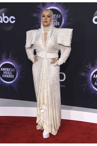 Christina Aguilera lors de la cérémonie des American Music Awards dimanche 24 novembre 2019 à Los Angeles. 
