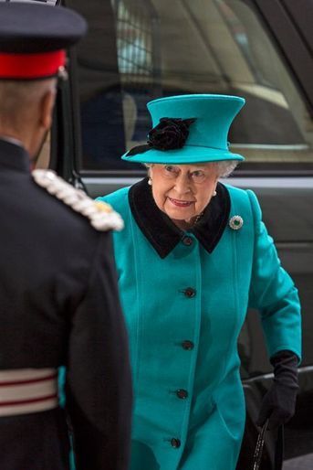 La reine Elizabeth II à l'église St Columba à Londres, le 3 décembre 2015