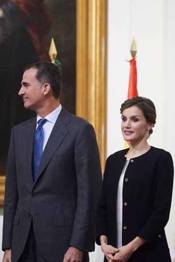 La reine Letizia et le roi Felipe VI d&#039;Espagne à Séville, le 2 décembre 2015