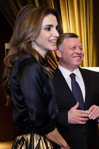La reine Rania et le roi Abdallah II de Jordanie à Amman, le 7 décembre 2015