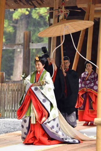 L&#039;impératrice Masako du Japon au sanctuaire d&#039;Ise, le 22 novembre 2019