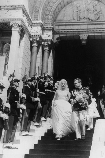 Le mariage de Grace Kelly et du prince Rainier III de Monaco, le 24 avril 1956