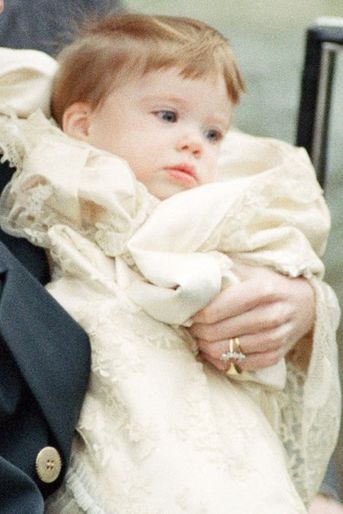 La princesse Eugénie d'York à 9 mois, le 23 décembre 1990