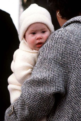 Le prince Harry à 6 mois, le 25 mars 1985