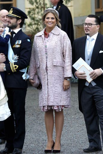 La princesse Madeleine et le prince Carl Philip de Suède à Stockholm, le 1er décembre 2017