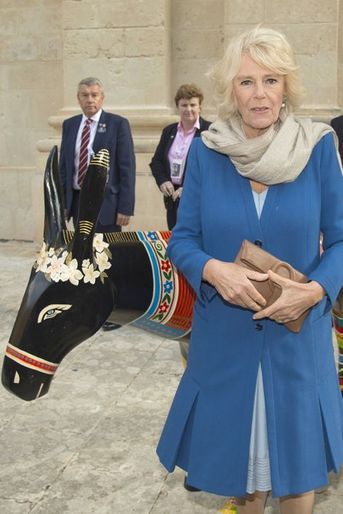 La duchesse de Cornouailles Camilla à Mdina, le 28 novembre 2015