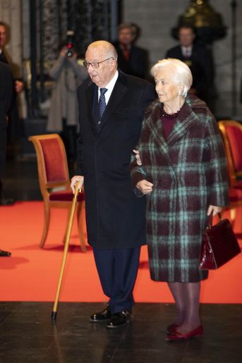 L&#039;ex-roi des Belges Albert II et l&#039;ex-reine Paola à Bruxelles, le 15 novembre 2019