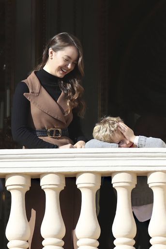 Sacha Casiraghi avec sa tante la princesse Alexandra de Hanovre à Monaco, le 19 novembre 2019
