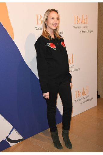 Audrey Lamy enceinte lors des Bold Woman Awards à Paris le jeudi 14 novembre 2019. 
