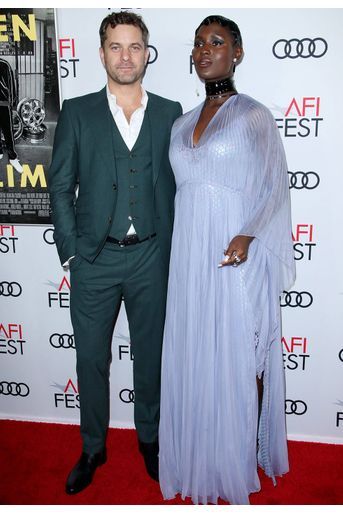 Jodie Turner-Smith et Joshua Jackson à l'avant-première du film «Queen & Slim» lors de l'AFI Fest à Los Angeles le 14 novembre 2019