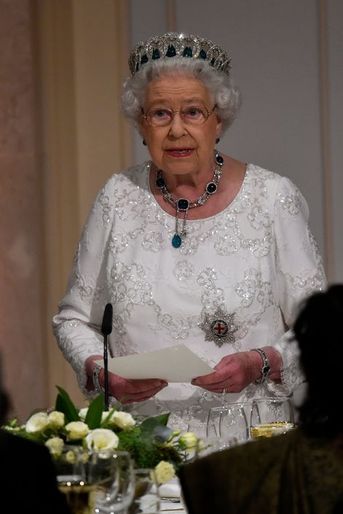 La reine Elizabeth II à Attard sur l&#039;île de Malte, le 27 novembre 2015