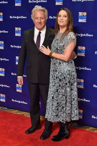 Dustin et Lisa Hoffman à la soirée des Gotham Awards, à New York le 27 novembre 2017.