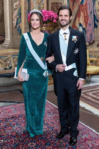 La princesse Sofia et le prince Carl Philip de Suède à Stockholm, le 12 novembre 2019
