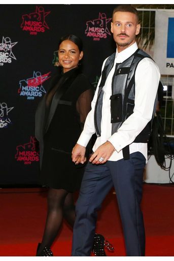 Matt Pokora et sa compagne Christina Milian à la cérémonie des NRJ Music Awards, samedi à Cannes