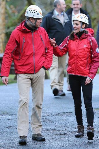 Le prince William et la duchesse de Cambridge Kate à Capel Curig en Galles du Nord, le 20 novembre 2015