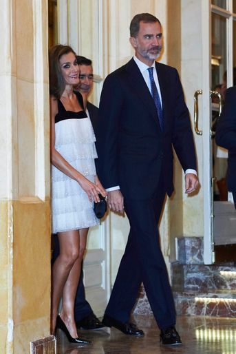 La reine Letizia et le roi Felipe VI d&#039;Espagne à Madrid, le 22 novembre 2017