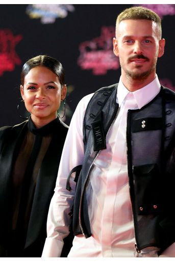 Matt Pokora et sa compagne Christina Milian à la cérémonie des NRJ Music Awards, samedi à Cannes