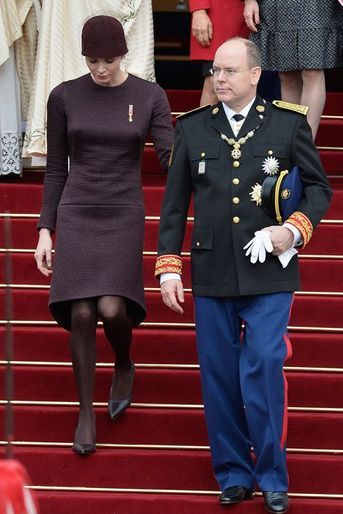 La princesse Charlène et le prince Albert de Monaco, à Monaco le 19 novembre 2015