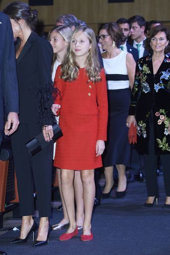 La reine Letizia d&#039;Espagne et ses filles à Barcelone, le 4 novembre 2019
