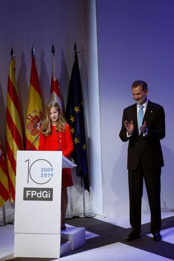 La princesse Leonor d&#039;Espagne et le roi Felipe VI à Barcelone, le 4 novembre 2019