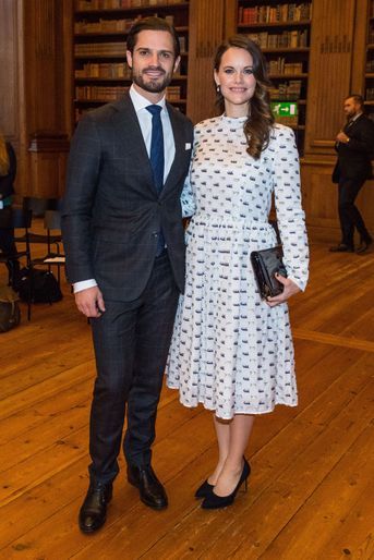 La princesse Sofia et le prince Carl Philip de Suède, à Stockholm le 21 novembre 2017