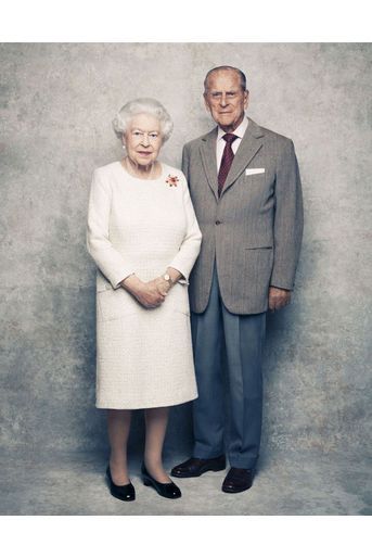 Un des clichés pris pour célébrer les 70 ans de mariage de la reine Elizabeth avec le prince Philip.