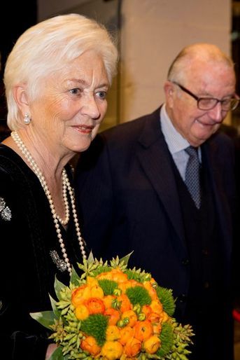 L&#039;ex-reine Paola et l&#039;ex-roi Albert II de Belgique à Liège, le 14 novembre 2015