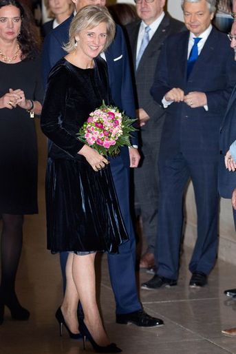 La princesse Astrid de Belgique au Parlement à Bruxelles, le 15 novembre 2015