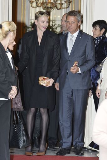 La princesse Charlène de Monaco à Monaco, le 17 novembre 2015