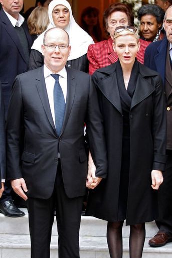 Le prince Albert II de Monaco et la princesse Charlène à Monaco, le 17 novembre 2015