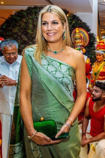 La reine Maxima des Pays-Bas en Inde, le 17 octobre 2019
