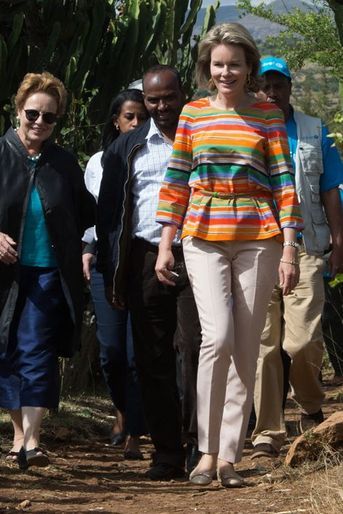 La reine Mathilde de Belgique en Ethiopie, le 11 novembre 2015