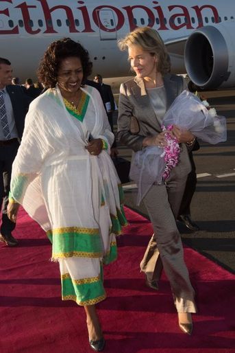 La reine Mathilde de Belgique en Ethiopie, le 9 novembre 2015