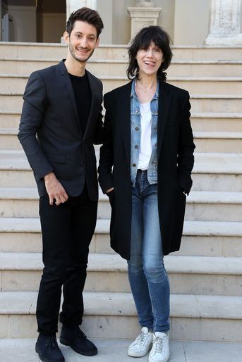 Charlotte Gainsbourg et Pierre Niney à Sarlat, le 14 novembre 2017.