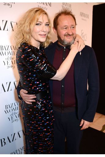 Cate Blanchett et son mari Andrew Upton à la soirée Harper’s Bazaar Women of the Year Awards à Londres le 29 octobre 2019