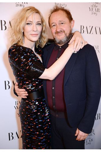 Cate Blanchett et son mari Andrew Upton à la soirée Harper’s Bazaar Women of the Year Awards à Londres le 29 octobre 2019