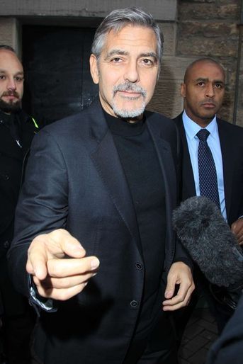 George Clooney à Edimbourg le 12 novembre 2015