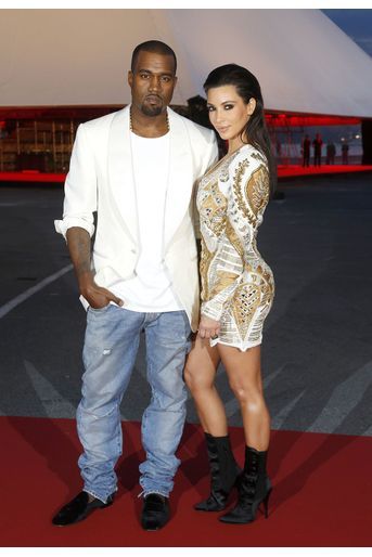 Kanye West et Kim Kardashian en mai 2012